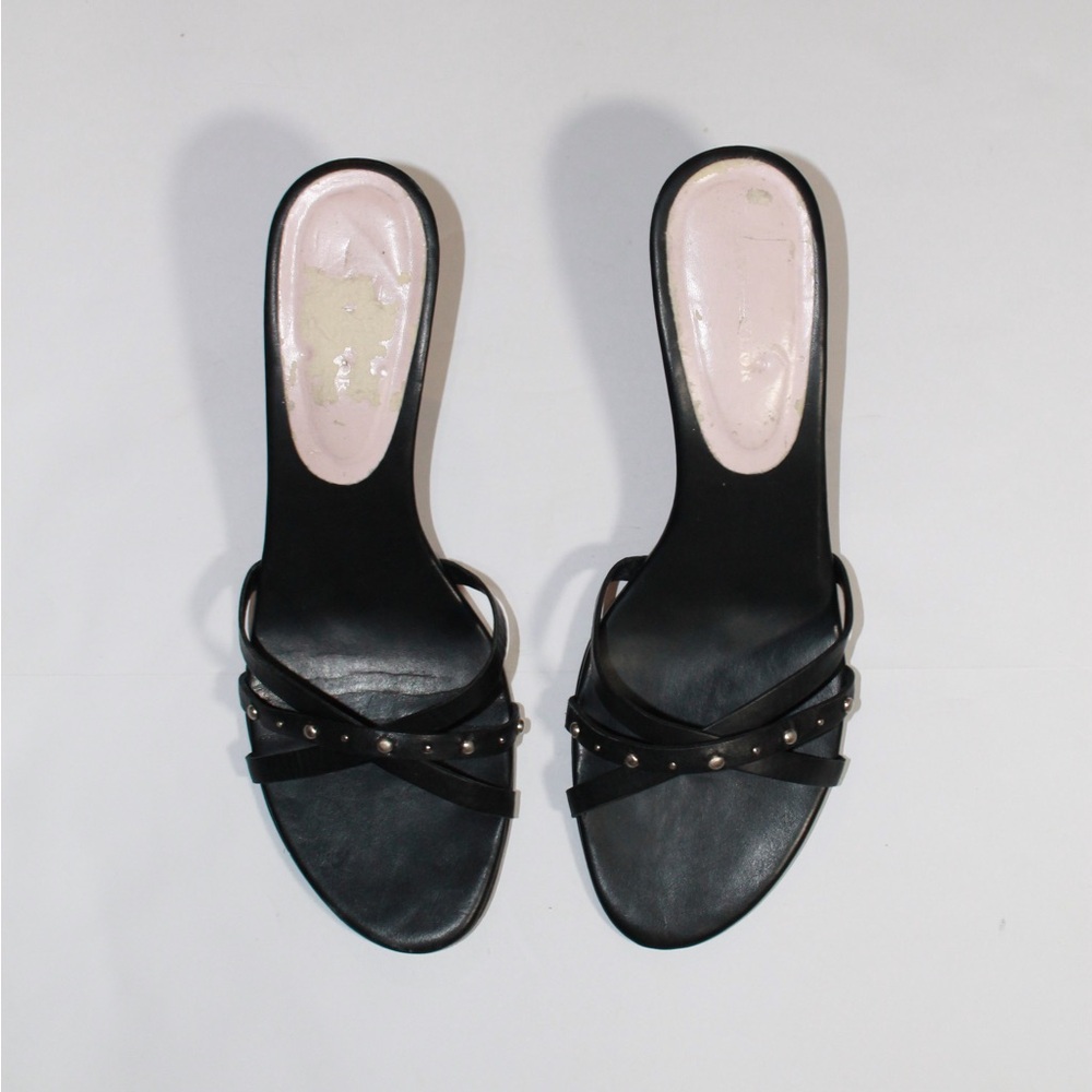 Ann Taylor Black Studded Women's Slide Sandals